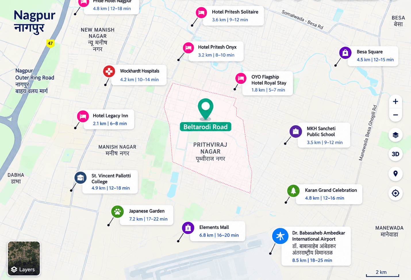 Connectivity map