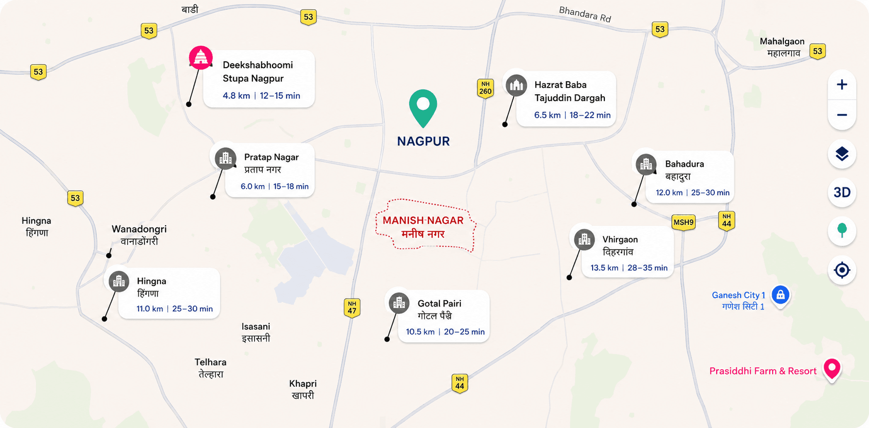Connectivity map
