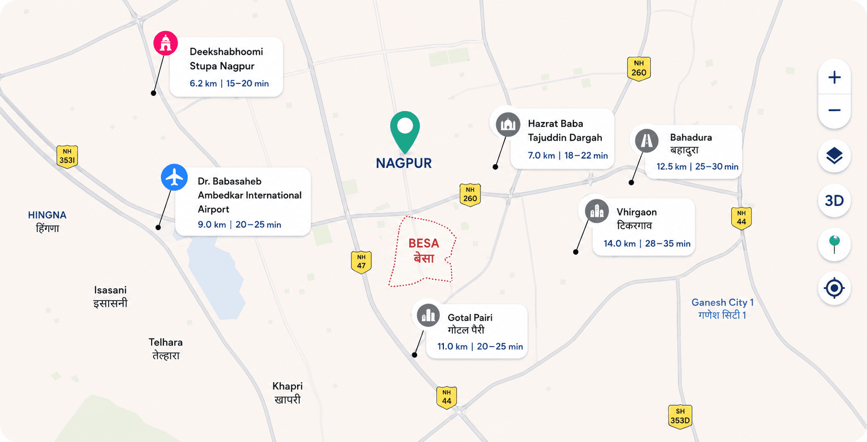 Connectivity map