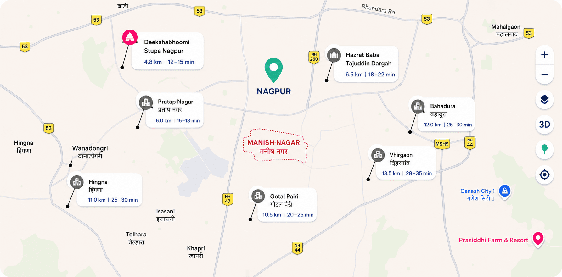 Connectivity map