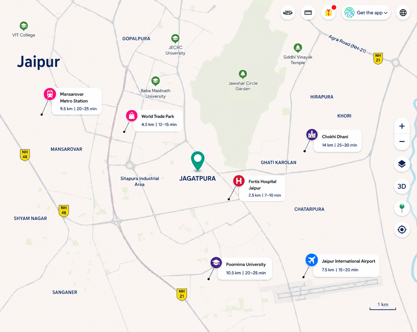 Connectivity map
