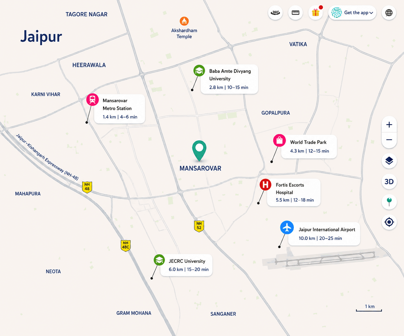 Connectivity map
