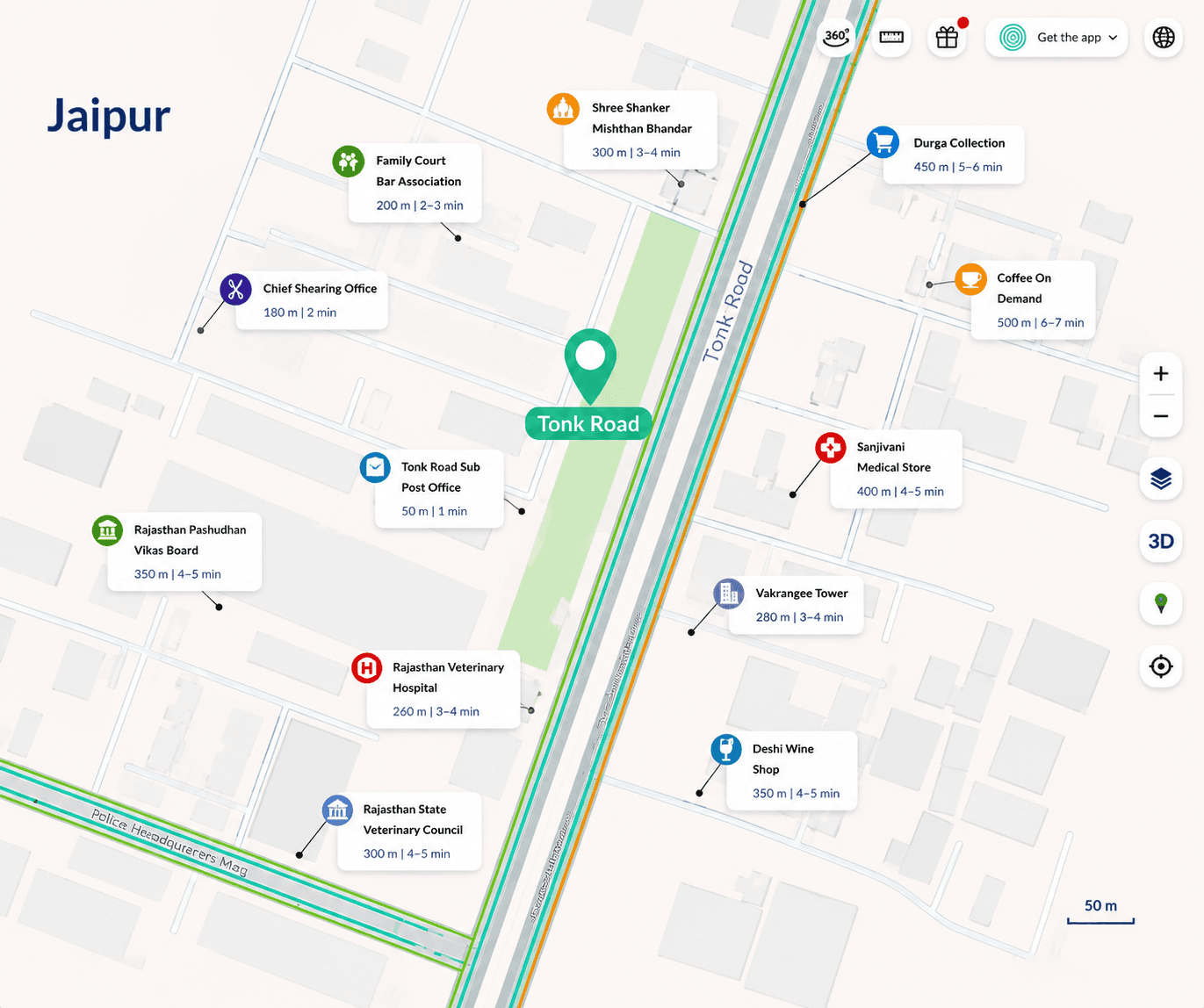 Connectivity map