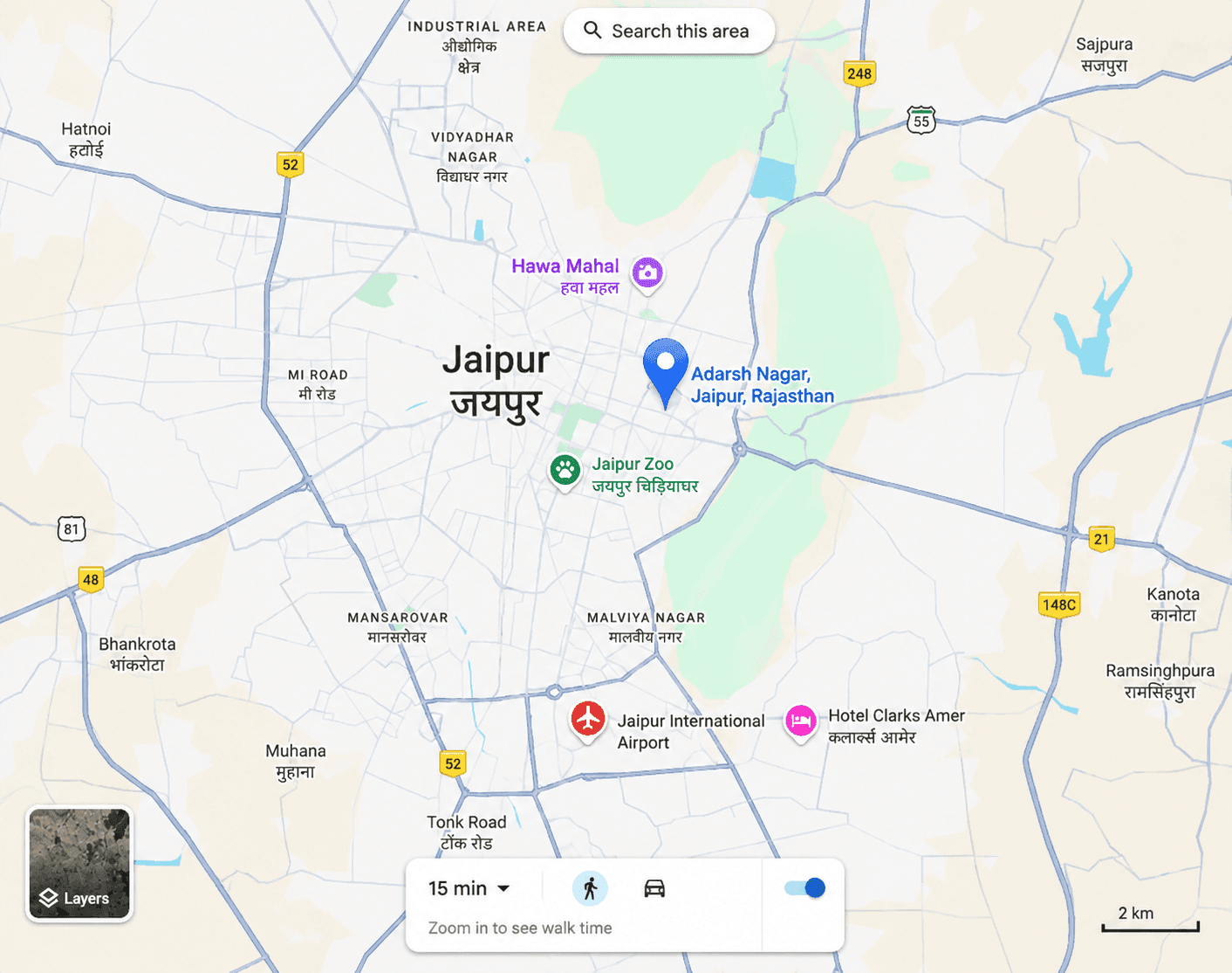 Connectivity map